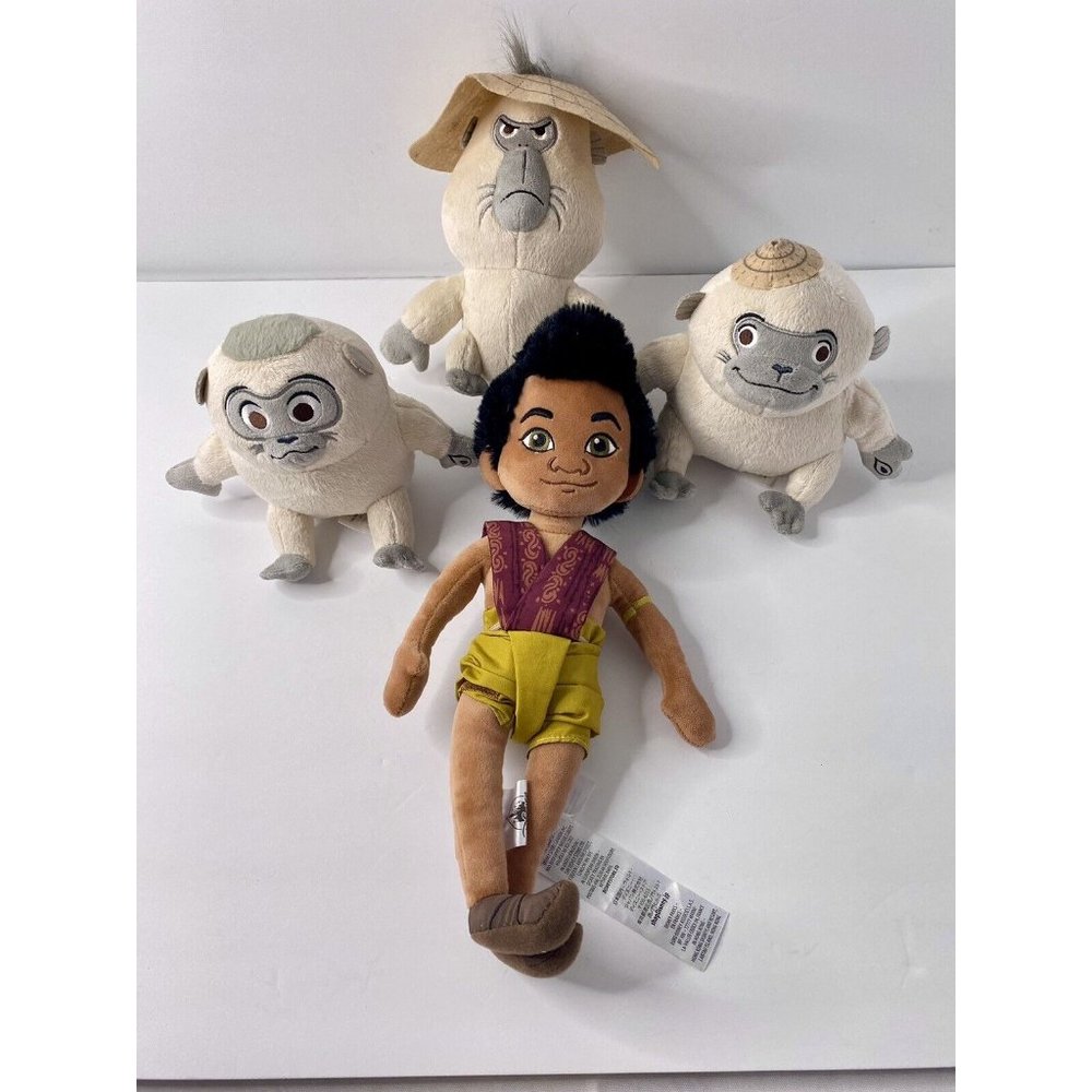 Disney Raya‎ & The Last Dragon Plush Set Of 4 Monkeys Uka Pan Dyan Boun NO SOUND